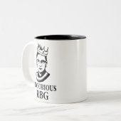 Ruth Bader Ginsburg Tasse, RBG Tasse, Notoring Rbg Zweifarbige Tasse (Vorderseite Links)