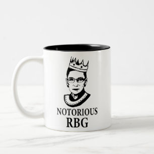Ruth Bader Ginsburg Tasse, RBG Tasse, Notoring Rbg Zweifarbige Tasse