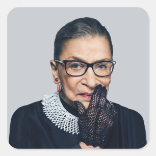 Ruth Bader Ginsburg Wall Clock Quadratischer Aufkleber