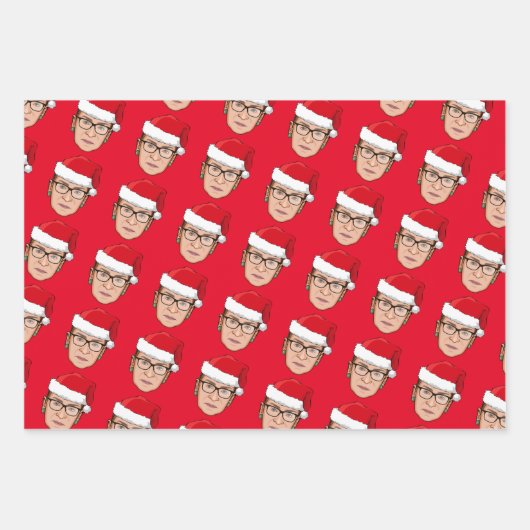 RUTH BADER GINSBURG Weihnachten Geschenkpapier Set (Vorderseite 3)