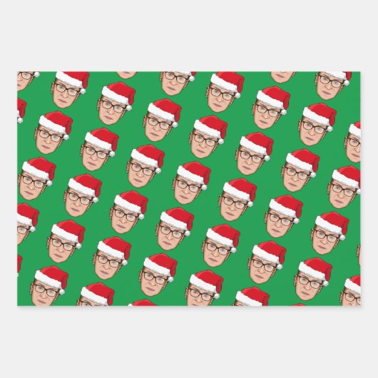 RUTH BADER GINSBURG Weihnachten Geschenkpapier Set (Vorderseite 2)
