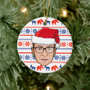 RUTH BADER GINSBURG Weihnachten Keramik Ornament