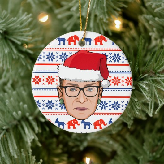 RUTH BADER GINSBURG Weihnachten Keramik Ornament (Baum)