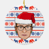 RUTH BADER GINSBURG Weihnachten Keramik Ornament (Hinten)