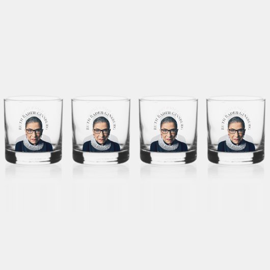 Ruth Bader Ginsburg Whiskyglas (Vorderseite)