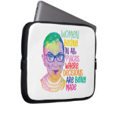 Ruth Bader Ginsburg Women gehören an allen Orten Laptopschutzhülle (Vorne Rechts)