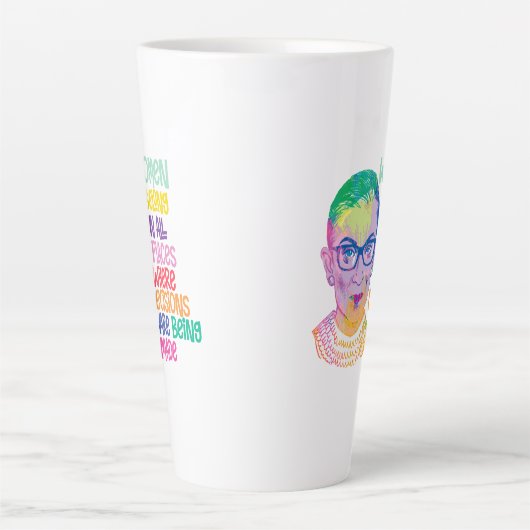 Ruth Bader Ginsburg Women gehören an allen Orten Milchtasse (Vorderseite)