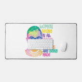 Ruth Bader Ginsburg Women gehören an allen Orten Schreibtischunterlage (Tastatur & Maus)