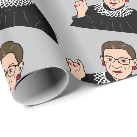 RUTH BADER GINSBURG Wrapping Paper Geschenkpapier (Rolleneckpunkt)