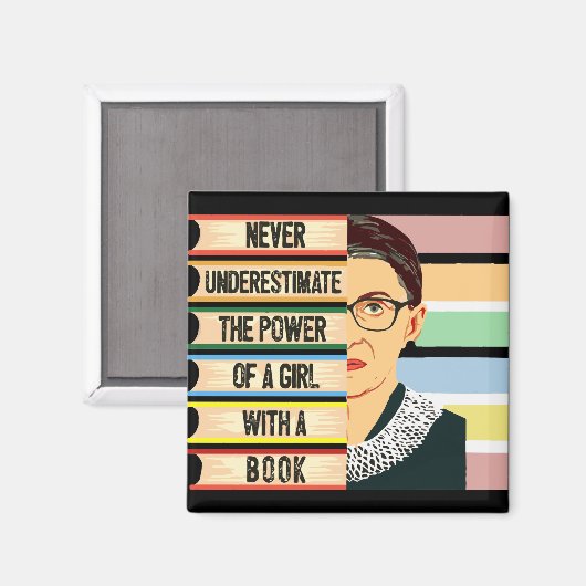 Ruth Bader Ginsburg Zitat Magnet (Vorderseite/Rückseite)