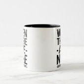 Ruth Bader Ginsburg Zitat "Wenn es neun gibt" Zweifarbige Tasse (Mittel)