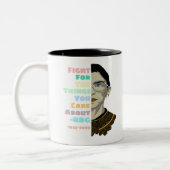 Ruth Bader Ginsburg Zitat Zweifarbige Tasse (Links)