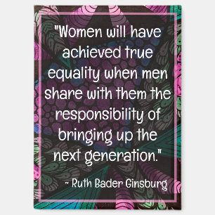 Ruth Bader Ginsburg Zitate RBG Weisheit Mikro-Dood Magnet
