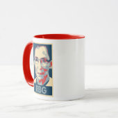 Ruth- Bader Ginsburgplakat-politische Parodie Tasse (Vorderseite Links)