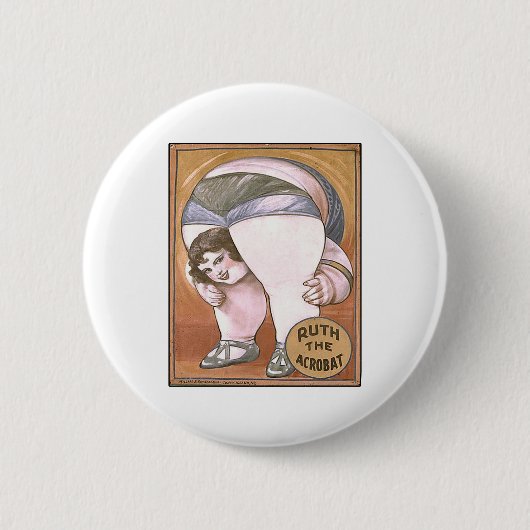 Ruth der Akrobat Button (Vorderseite)