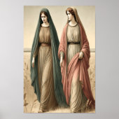 Ruth geht im Glauben in Richtung neue Hoffnung Poster (Vorne)