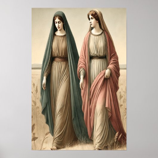 Ruth geht im Glauben in Richtung neue Hoffnung Poster (Vorne)