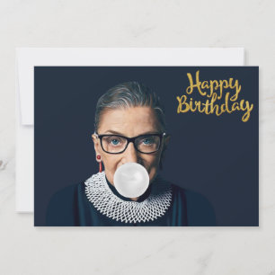 Ruth Ginsburg Blasebalgum Glückwunsch zum Geburtst Einladung