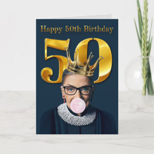 Ruth Ginsburg Crown Kaugummi Alles Gute zum 50. Ge Karte