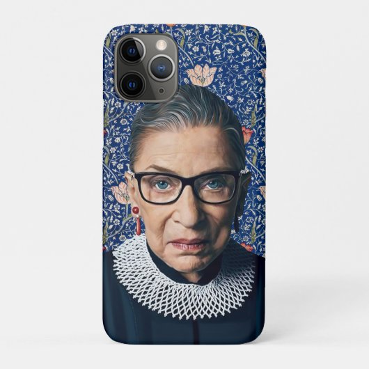 Ruth Ginsburg mit Medway Tapestry Case-Mate iPhone Hülle (Rückseite)