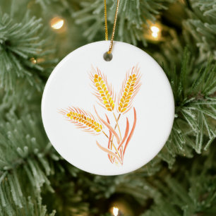 Ruth/Grain Stalks - Jesse Tree Keepake Keramik Ornament