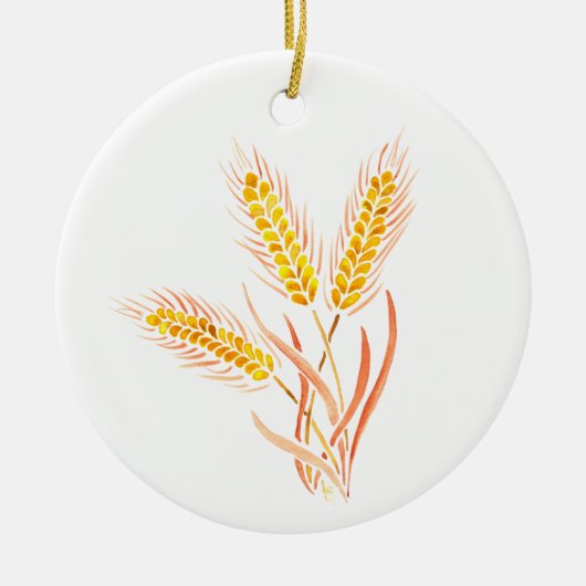 Ruth/Grain Stalks - Jesse Tree Keepake Keramik Ornament (Vorne)