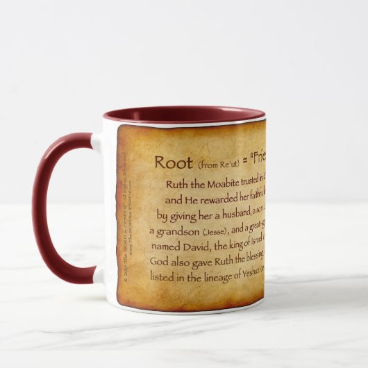 Ruth Hebrew Tasse (Links)