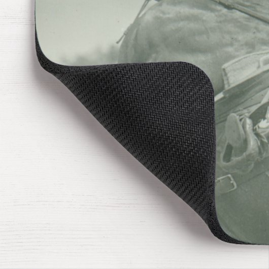 Ruth-Hinterwelle auf Tony, Cheyenne, Wyoming Mousepad (Ecke)