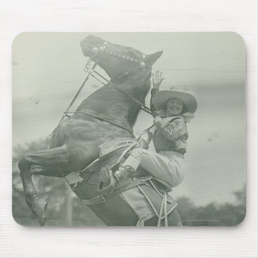 Ruth-Hinterwelle auf Tony, Cheyenne, Wyoming Mousepad (Vorne)