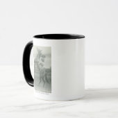 Ruth-Hinterwelle auf Tony, Cheyenne, Wyoming Tasse (Vorderseite Links)