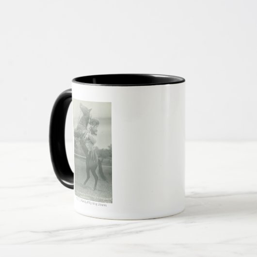 Ruth-Hinterwelle auf Tony, Cheyenne, Wyoming Tasse (Vorderseite Links)