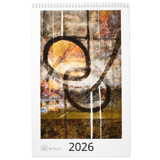 Ruth Kedar Art Calendar 2026 in White Kalender (Titelbild)