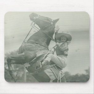Ruth Roach auf Tony, Cheyenne, Wyoming. Mousepad