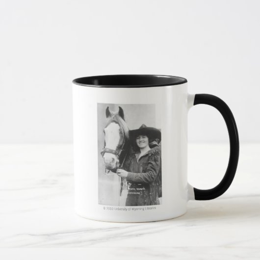 Ruth Roach und ihr Pferd. Tasse (Rechts)