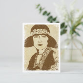 "Ruth" ~ Roaring Twenties Postkarte (Stehend Vorderseite)
