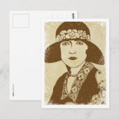 "Ruth" ~ Roaring Twenties Postkarte (Vorne/Hinten)
