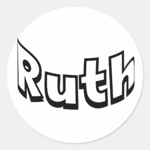 Ruth Runder Aufkleber