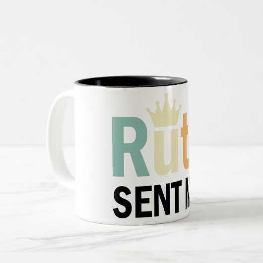 Ruth, Ruth Bader Binsburg, Ruth Sent Me Zweifarbige Tasse (Vorderseite Links)