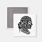 Ruth spricht Ihren Geist, selbst wenn Ihre Stimme  Magnet (Vorderseite/Rückseite)