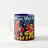 Ruth u. die Panzerkrebs-Party des Willen Zweiton Zweifarbige Tasse (Vorderseite Links)