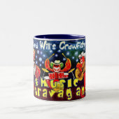 Ruth u. die Panzerkrebs-Party des Willen Zweiton Zweifarbige Tasse (Mittel)