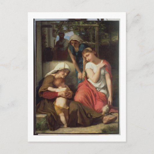 Ruth und Naomi, 1859 (Öl auf Leinwand) Postkarte (Vorderseite)