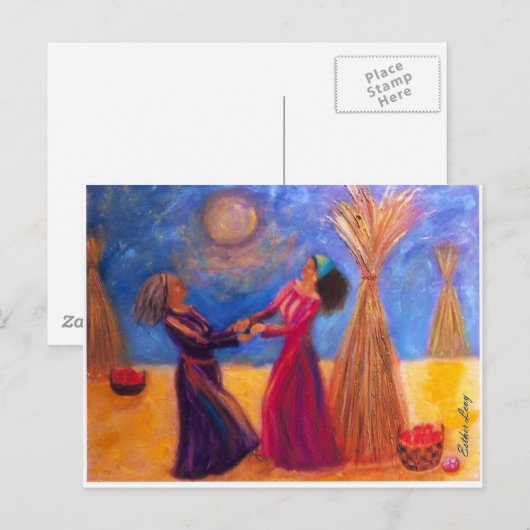 Ruth und Naomi Postkarte (Vorne/Hinten)