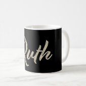 Ruth white gold Handwriting Tasse Kaffeetasse (VorderseiteRechts)