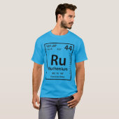 Ruthenium-Element (schwarz) T-Shirt (Vorne ganz)