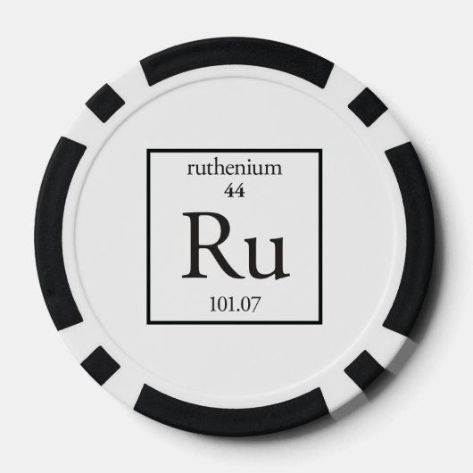 Ruthenium Pokerchips (Rückseite)