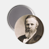 Rutherford B. Hayes 19 Magnet (Vorderseite/Rückseite)