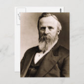 Rutherford B. Hayes 19 Postkarte (Vorne/Hinten)
