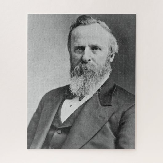 Rutherford B. Hayes 19. Präsident von Amerika. Puzzle (Vertikal)