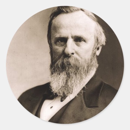 Rutherford B. Hayes 19 Runder Aufkleber (Vorderseite)